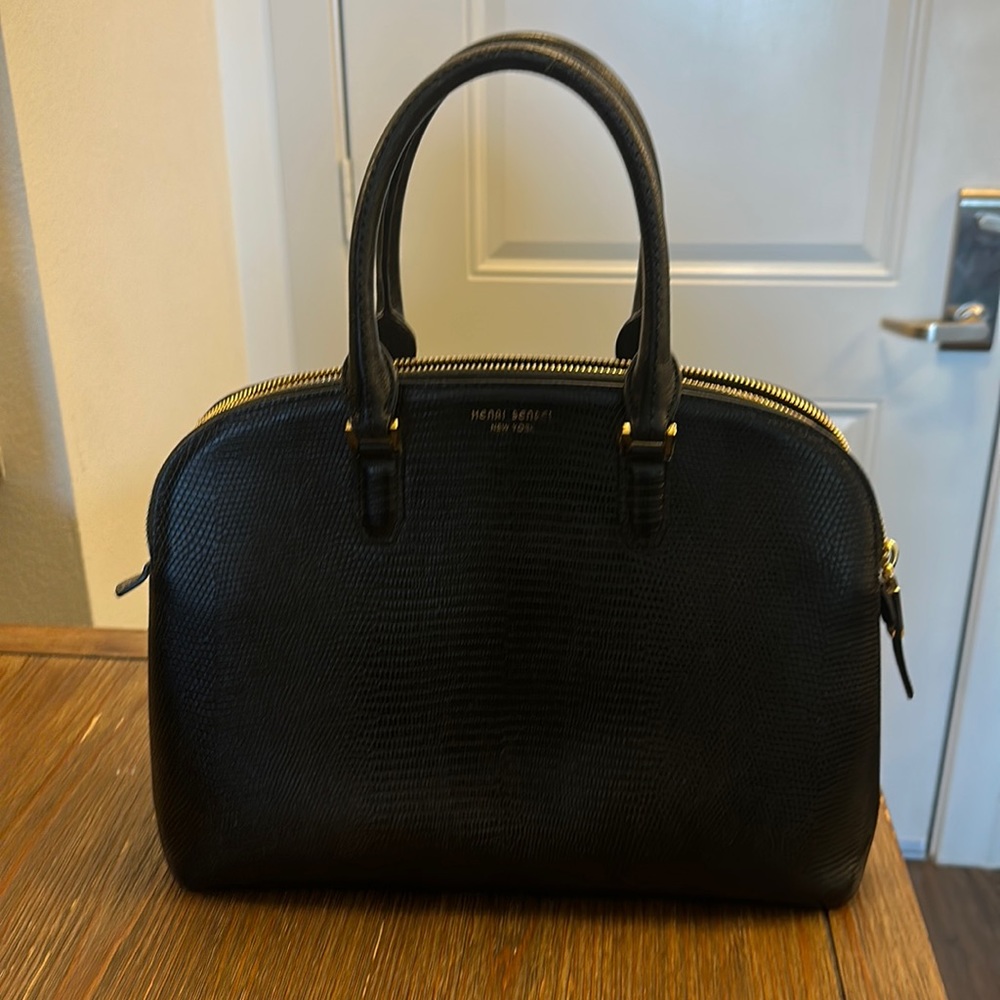Black Henri Bendel handbag